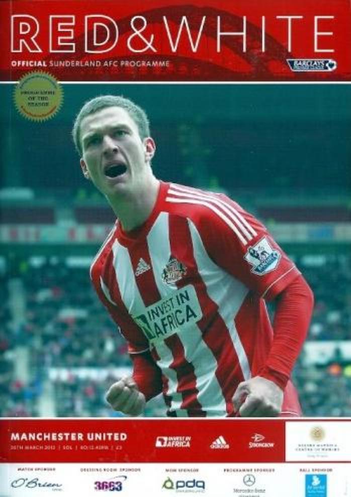 SUNDERLAND v MAN UTD 2012/13
